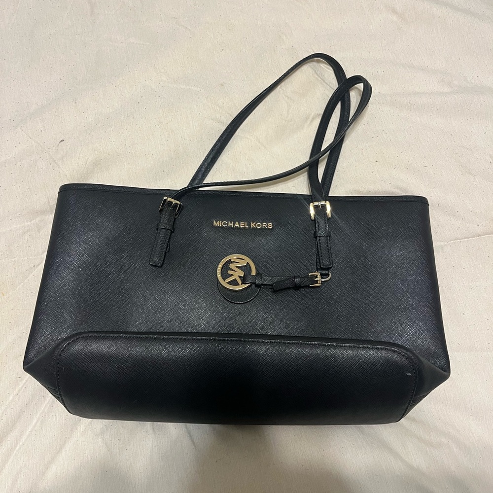 Michael Kors Black Saffiano Leather Tote